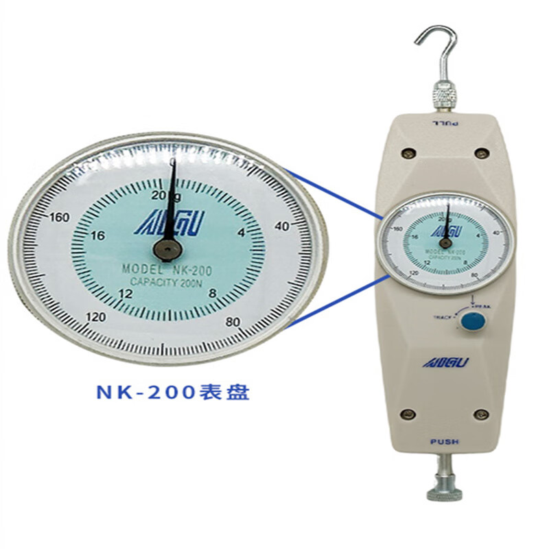 艾固 指針式推拉力計 nk-200(200n/20kg)